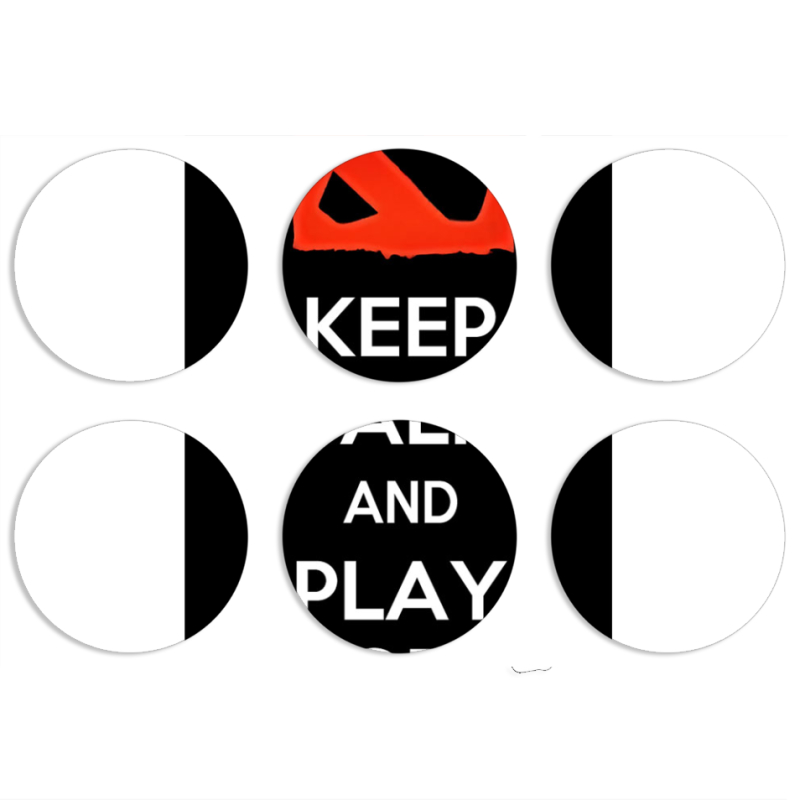 Магнитные фотопазлы круги d55 набор 6 штук 