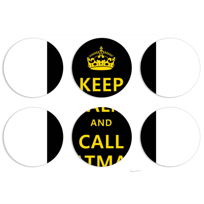 Магнитные фотопазлы круги d55 набор 6 штук 