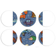 Магнитные фотопазлы круги d55 набор 6 штук 