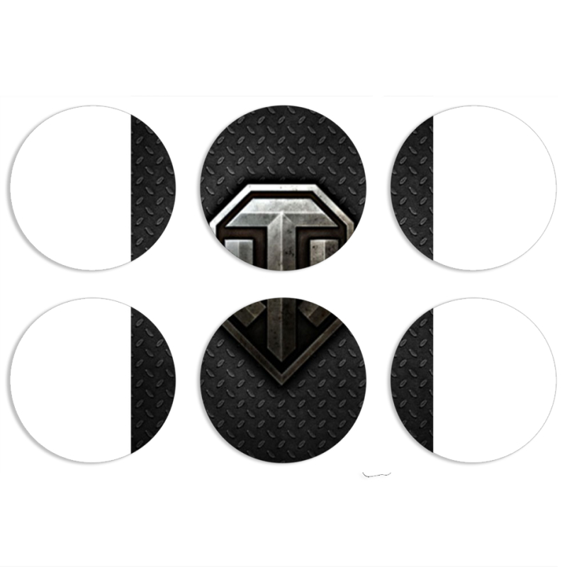 Магнитные фотопазлы круги d55 набор 6 штук 