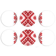 Магнитные фотопазлы круги d55 набор 6 штук 