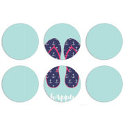 Магнитные фотопазлы круги d55 набор 6 штук 