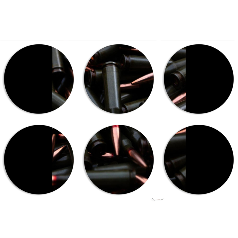 Магнитные фотопазлы круги d55 набор 6 штук 