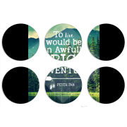 Магнитные фотопазлы круги d55 набор 6 штук 