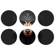 Магнитные фотопазлы круги d55 набор 6 штук 