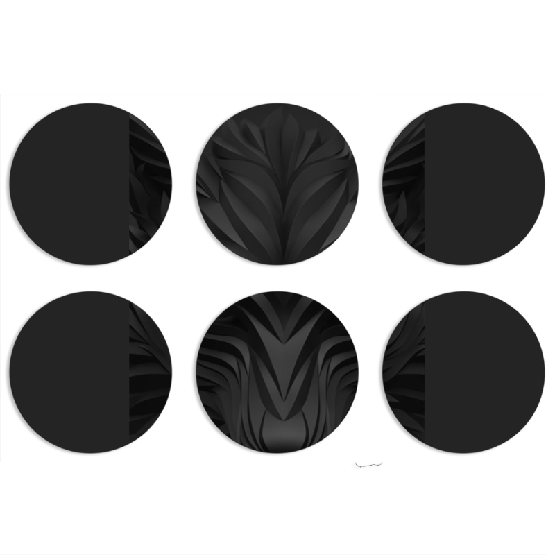 Магнитные фотопазлы круги d55 набор 6 штук 