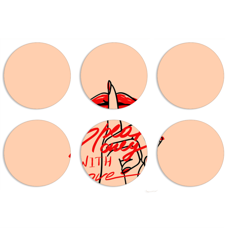 Магнитные фотопазлы круги d55 набор 6 штук 