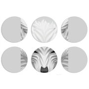 Магнитные фотопазлы круги d55 набор 6 штук White Wolf