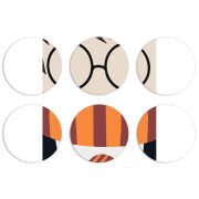 Магнитные фотопазлы круги d55 набор 6 штук Harry