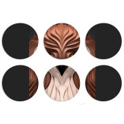 Магнитные фотопазлы круги d55 набор 6 штук 