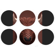 Магнитные фотопазлы круги d55 набор 6 штук 