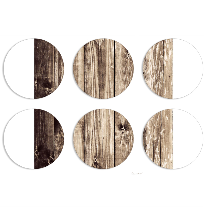 Магнитные фотопазлы круги d55 набор 6 штук 