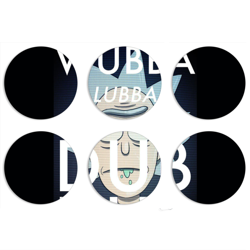 Магнитные фотопазлы круги d55 набор 6 штук 