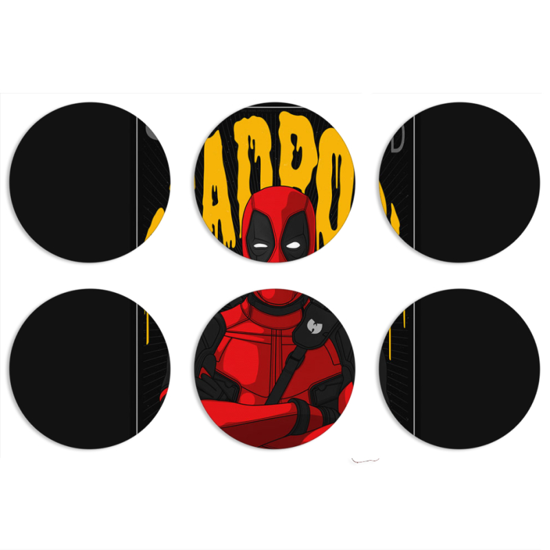 Магнитные фотопазлы круги d55 набор 6 штук 