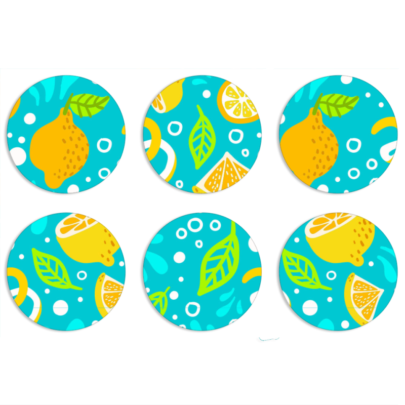 Магнитные фотопазлы круги d55 набор 6 штук 