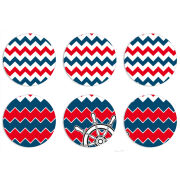 Магнитные фотопазлы круги d55 набор 6 штук Valley of Waves