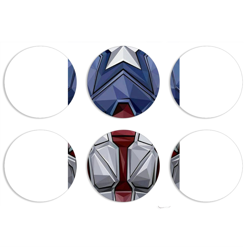 Магнитные фотопазлы круги d55 набор 6 штук Sentinel of Liberty