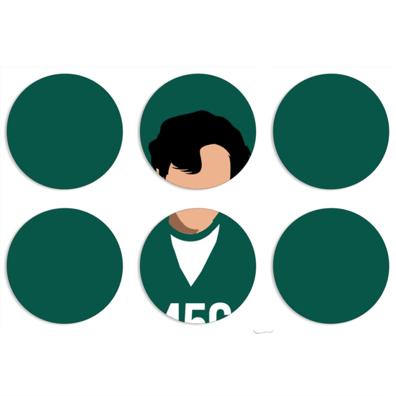 Магнитные фотопазлы круги d55 набор 6 штук siquid game 456