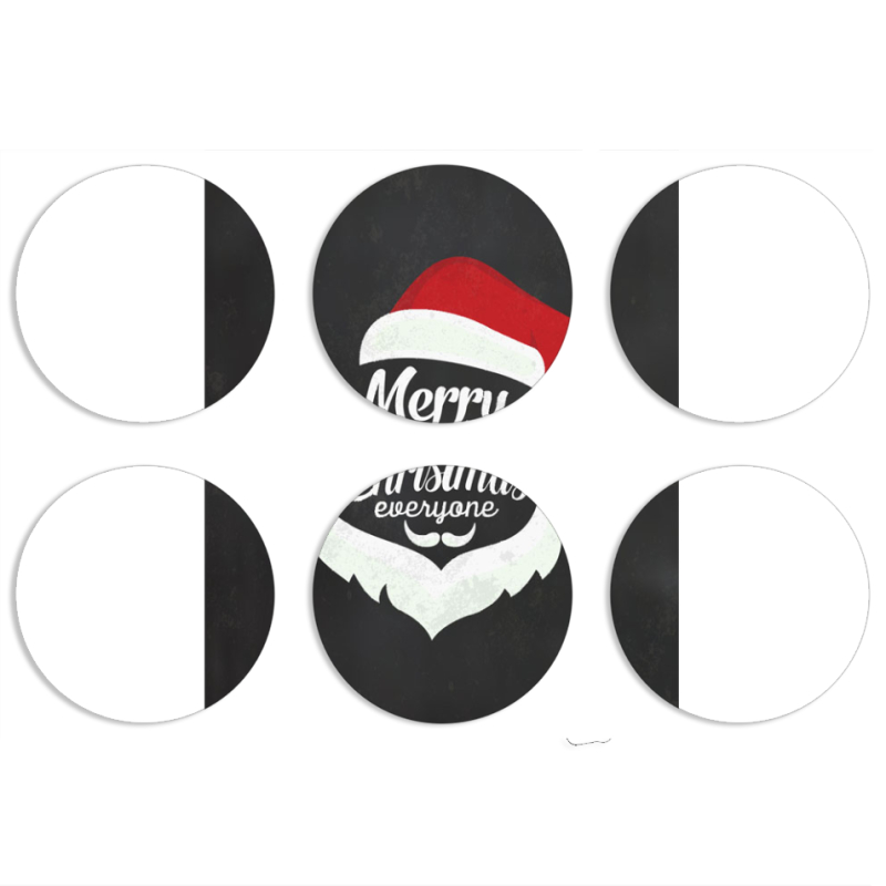 Магнитные фотопазлы круги d55 набор 6 штук 