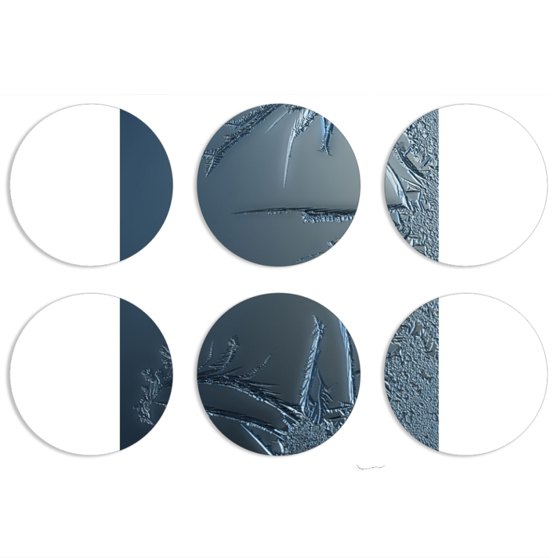 Магнитные фотопазлы круги d55 набор 6 штук 