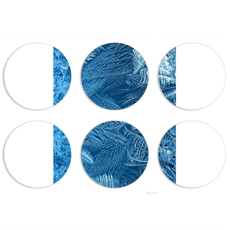 Магнитные фотопазлы круги d55 набор 6 штук 