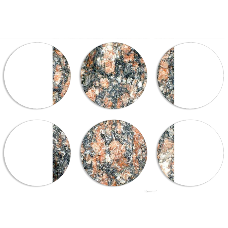 Магнитные фотопазлы круги d55 набор 6 штук 