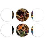 Магнитные фотопазлы круги d55 набор 6 штук 