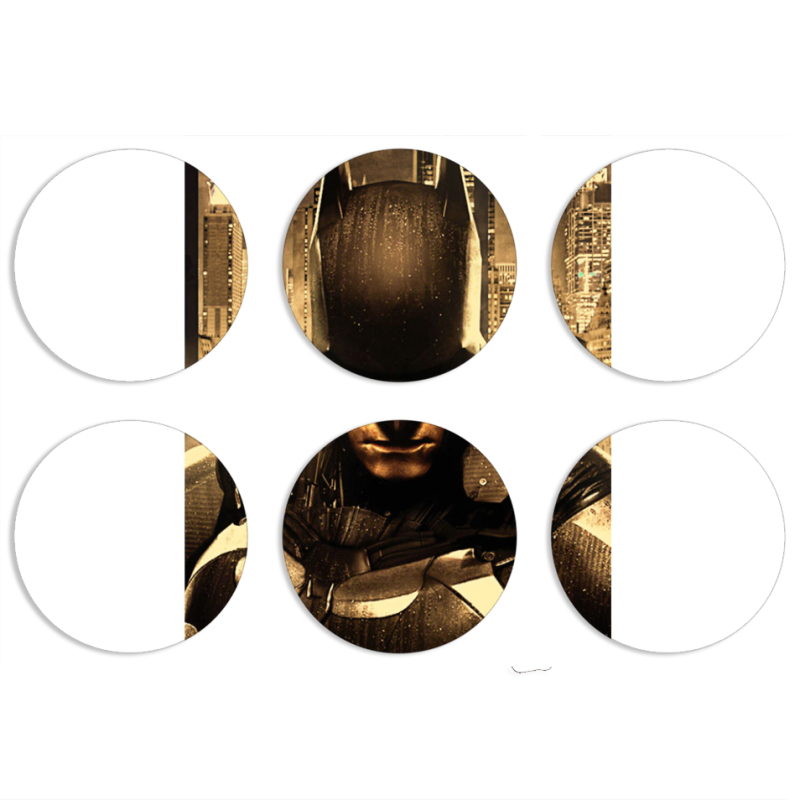 Магнитные фотопазлы круги d55 набор 6 штук 