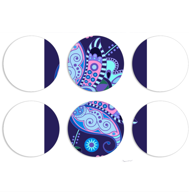 Магнитные фотопазлы круги d55 набор 6 штук 