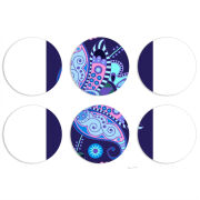 Магнитные фотопазлы круги d55 набор 6 штук 