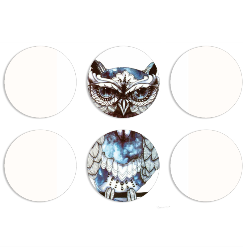 Магнитные фотопазлы круги d55 набор 6 штук 