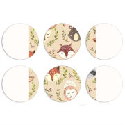 Магнитные фотопазлы круги d55 набор 6 штук 