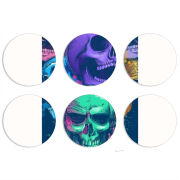 Магнитные фотопазлы круги d55 набор 6 штук 