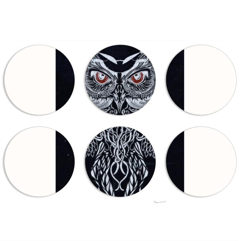 Магнитные фотопазлы круги d55 набор 6 штук 