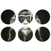 Магнитные фотопазлы круги d55 набор 6 штук Smokey Monkey