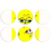 Магнитные фотопазлы круги d55 набор 6 штук 