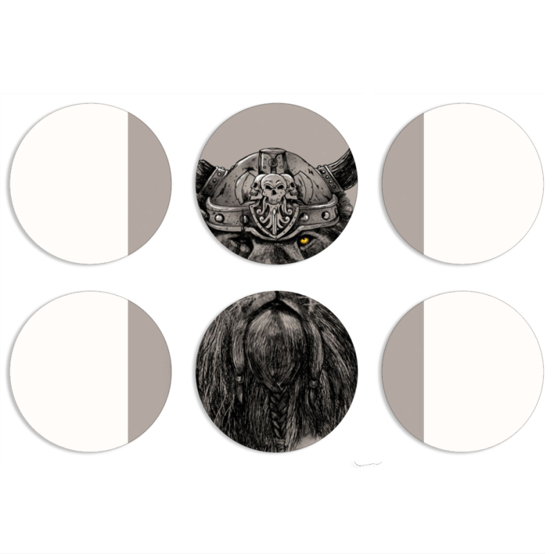 Магнитные фотопазлы круги d55 набор 6 штук 