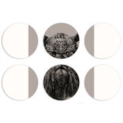 Магнитные фотопазлы круги d55 набор 6 штук 