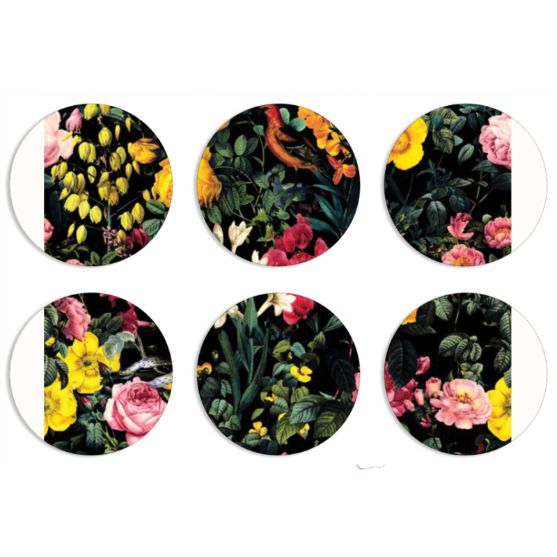 Магнитные фотопазлы круги d55 набор 6 штук 