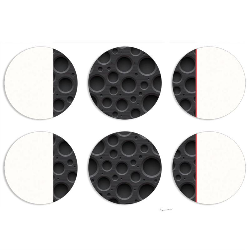 Магнитные фотопазлы круги d55 набор 6 штук 