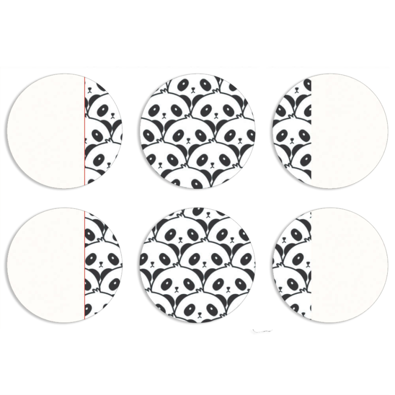 Магнитные фотопазлы круги d55 набор 6 штук 