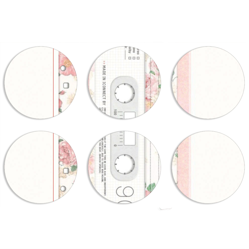 Магнитные фотопазлы круги d55 набор 6 штук 