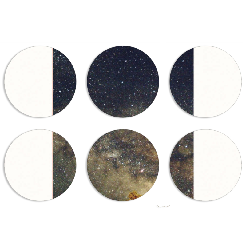 Магнитные фотопазлы круги d55 набор 6 штук 
