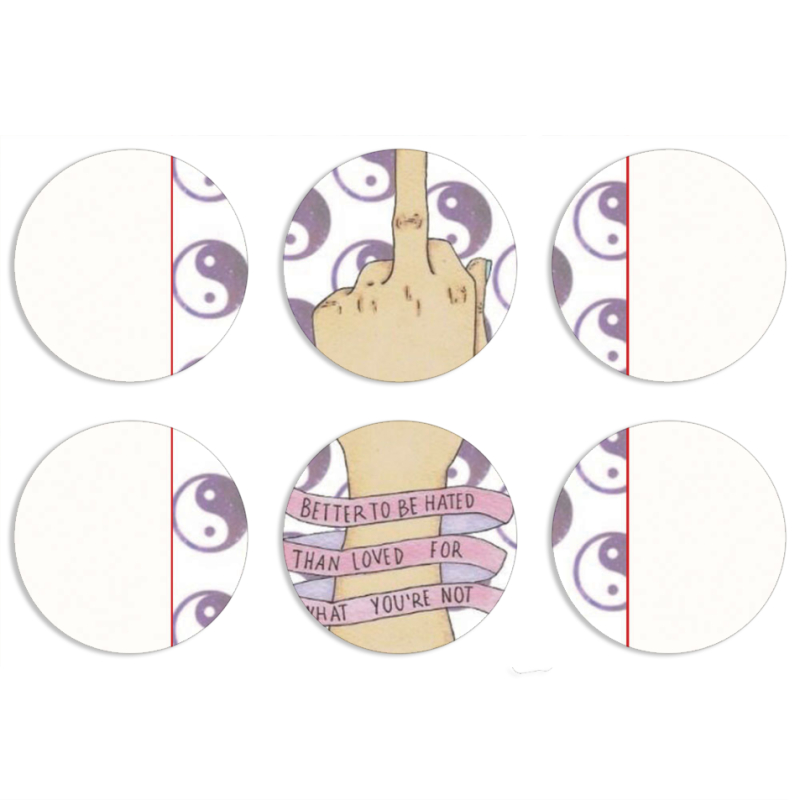 Магнитные фотопазлы круги d55 набор 6 штук 