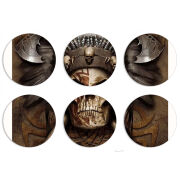 Магнитные фотопазлы круги d55 набор 6 штук 