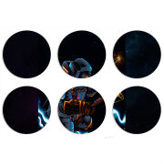 Магнитные фотопазлы круги d55 набор 6 штук 