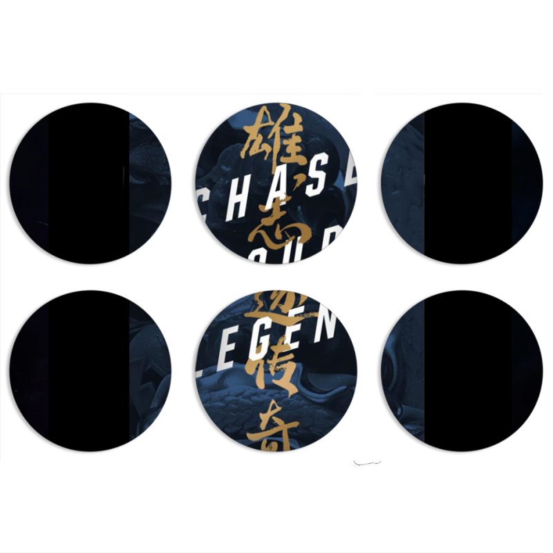 Магнитные фотопазлы круги d55 набор 6 штук 