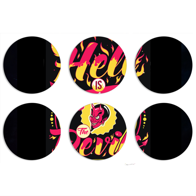 Магнитные фотопазлы круги d55 набор 6 штук 