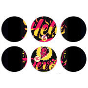 Магнитные фотопазлы круги d55 набор 6 штук 