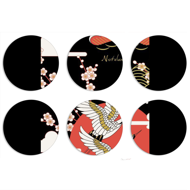 Магнитные фотопазлы круги d55 набор 6 штук 